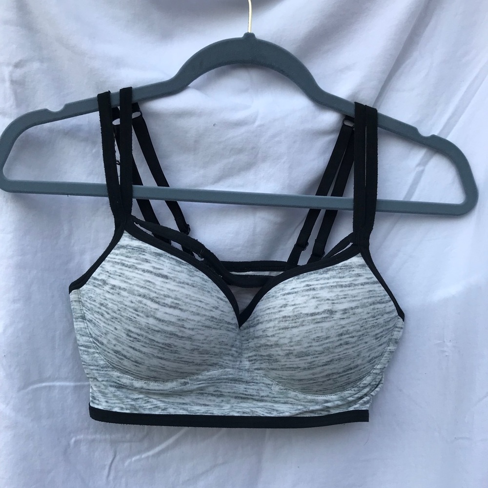 VS Pink Front Crossed Bralette